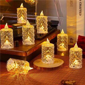 24-Pack Flameless LED Tea Lights Candles Battery Operated, 200+Hour Fake Candles